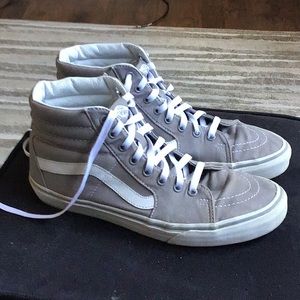Vans Sk8 Hi - Grey, Mens 9